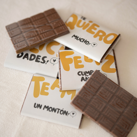 Tarjetas de chocolate