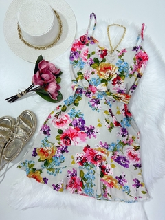 Vestido de amarrar floral - comprar online