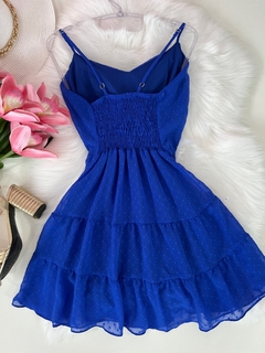 Vestido Chiffon Azul - comprar online