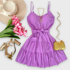 Vestido Isa lilás