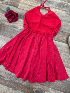 Vestido/macaquinho vermelho brilho (cópia) - comprar online