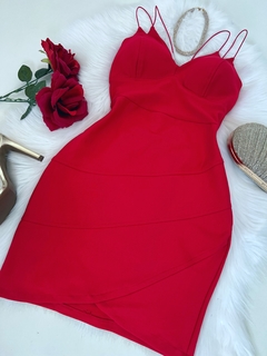 Vestido tubinho vermelho - comprar online