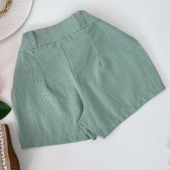 Saia/shorts linho Verde-claro na internet