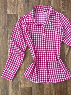 Camisa xadrez Pink - comprar online