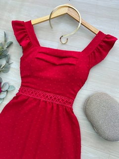 Vestido longo Yasmin vermelho - comprar online