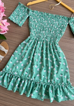 Vestido Lastex floral - comprar online