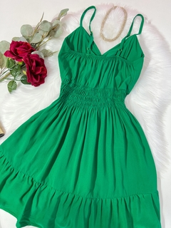 Vestido lastex verde - comprar online