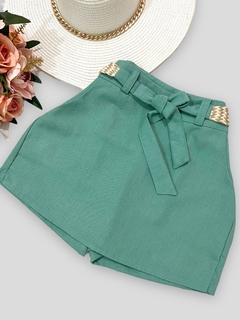 Saia/shorts linho Verde