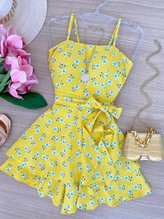 Macaquinho floral amarelo - comprar online