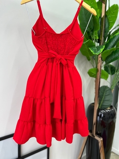 Vestido Isabella vermelho - comprar online