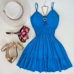Vestido Lastex azul