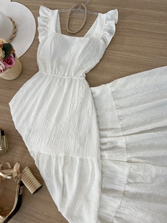 Vestido longo Yasmin Off White - comprar online