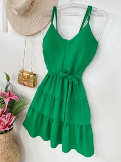 Vestido Isa verde bandeira - comprar online