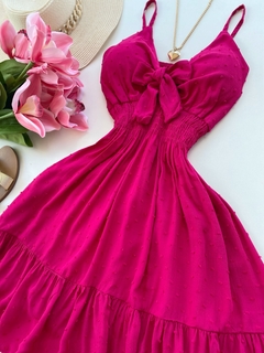 Vestido laço pink - comprar online