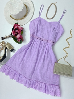 Vestido laise lilás - comprar online