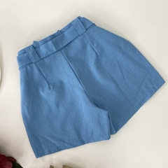 Saia/shorts linho Azul na internet