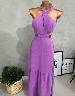 Vestido longo lilás - comprar online
