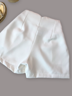 Shorts alfaiataria Zara Off White - comprar online
