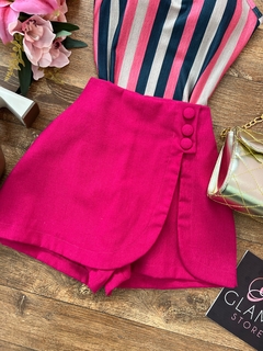 Saia/shorts Linho pink - comprar online