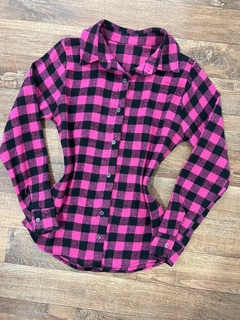 Camisa xadrez pink - comprar online
