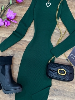 Vestido modal verde - comprar online