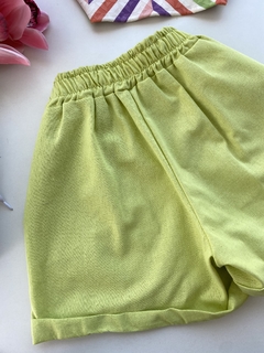 Shorts de linho (cores) on internet