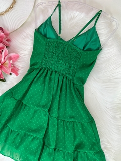 Vestido Chiffon verde - comprar online