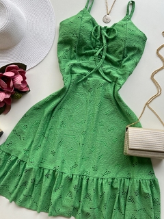 Vestido Laise verde - comprar online