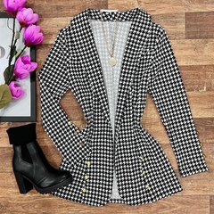 Maxi blazer Pied Poule