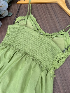 Vestido Bárbara longo verde COD516 - comprar online