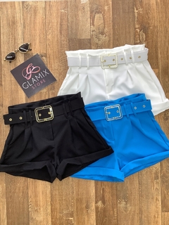 Shorts alfaiataria com cinto (cores)