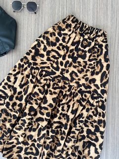 Saia midi animal print - comprar online