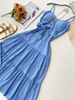 Vestido Midi Azul - comprar online