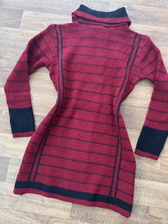 Sobretudo tricot mousse vermelho - Glamix 
