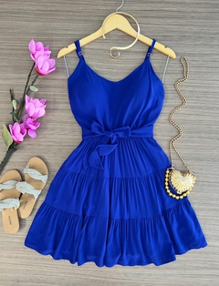 Vestido Isa azul bic