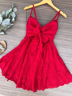 Vestido laise vermelho - comprar online