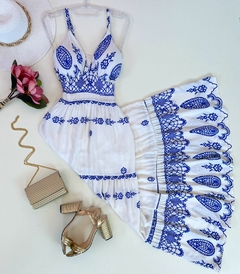 Vestido Marrocos azul