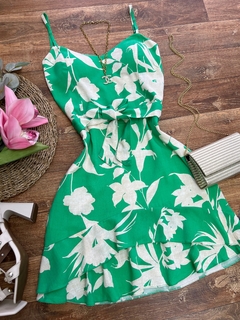 Vestido de amarrar Verde - comprar online