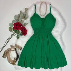 Vestido lastex verde