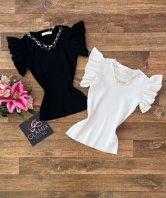 Blusa modal babado