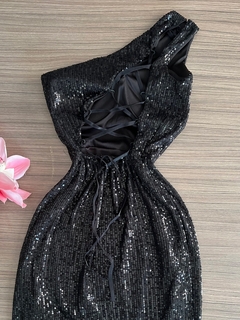 Vestido paête preto - comprar online