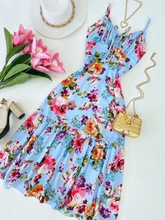 Vestido midi floral - comprar online
