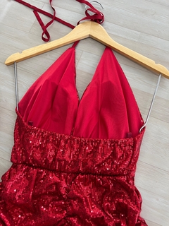 Vestido paête vermelho - comprar online