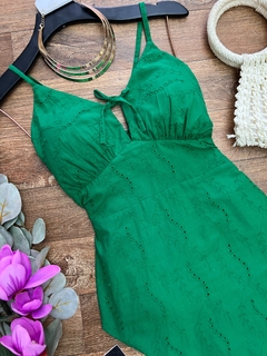 Vestido laise verde - comprar online