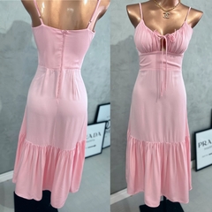 Vestido midi rosa on internet