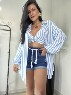 conjunto camisa e cropped na internet