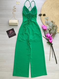 Macacão Sabrina verde bandeira - comprar online