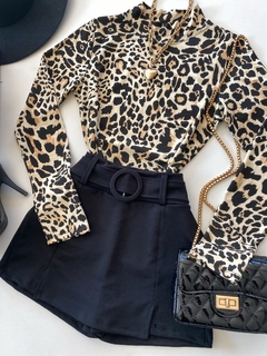 Blusa animal print gola on internet