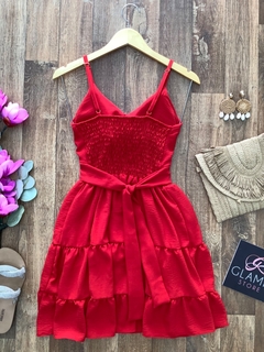 Vestido Isabella vermelho - Glamix 