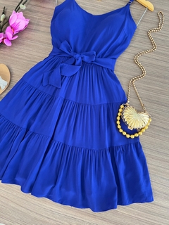 Vestido Isa azul bic - comprar online